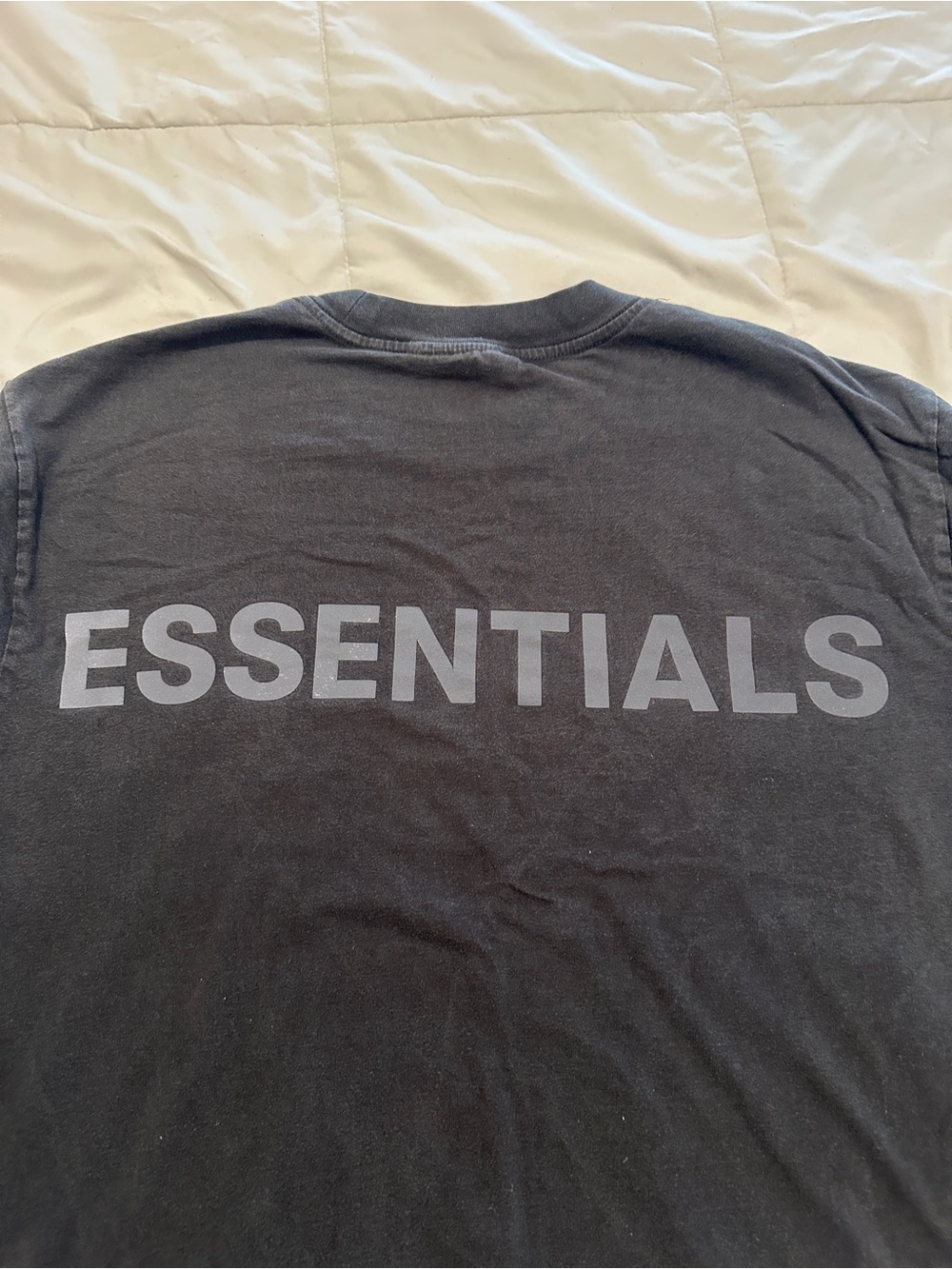 Fear of God ESSENTIALS Black Graphic Short Sleeve Tee